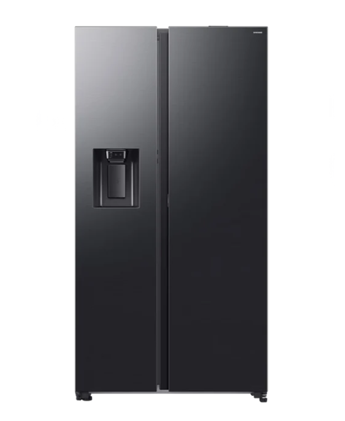 Samsung 627l 3 Door + Dispenser Side By Side Fridge Black Rs80f65g4f